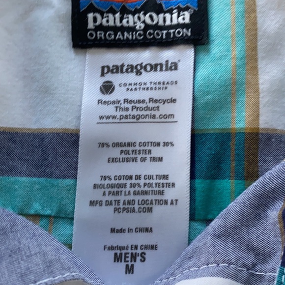 Men’s Patagonia Short Sleeve Shirt, Size Medium - Picture 4 of 4